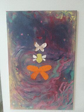 For The Pollinators: 24 in. X 36 in. Acrylic Painting